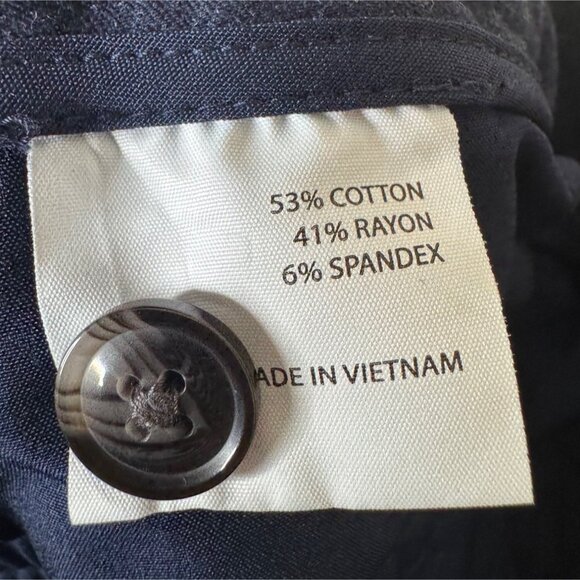 41 Hawthorn Navy Heather Stretch Work Pants Women’s Size 16 Straight Leg Comfort - Picture 4 of 6